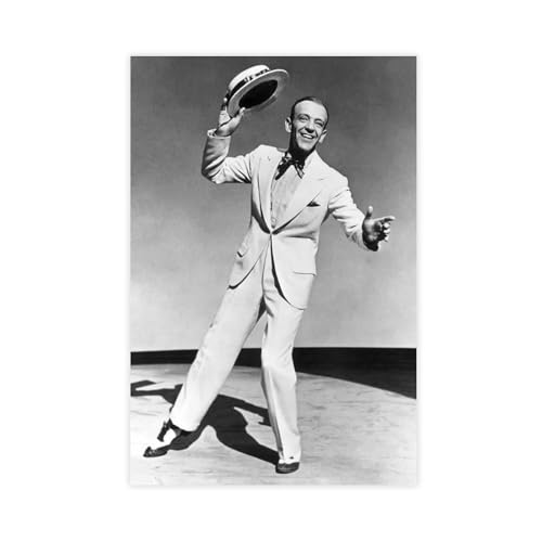 YJJGLZC Fred Astaire Poster (1) Leinwand-Poster, Wandkunst, Dekordruck, Bild Gemälde für Wohnzimmer, Schlafzimmer, Dekoration, 50 x 75 cm von YJJGLZC