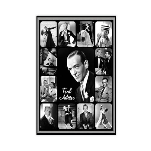 YJJGLZC Fred Astaire Poster (6) Leinwandposter, Wandkunst, Dekordruck, Bild Gemälde für Wohnzimmer, Schlafzimmer, Dekoration, 40 x 60 cm von YJJGLZC