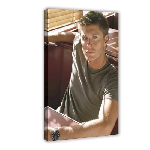 YJJGLZC Jensen Ackles Poster (1) Leinwandposter Schlafzimmer Dekor Landschaft Büro Zimmer Dekor Geschenk 40 x 60 cm von YJJGLZC
