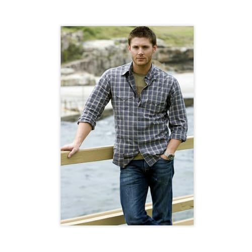 YJJGLZC Jensen Ackles Poster (3) Leinwand-Poster, Wandkunst, Dekordruck, Bild Gemälde für Wohnzimmer, Schlafzimmer, Dekoration, 50 x 75 cm von YJJGLZC