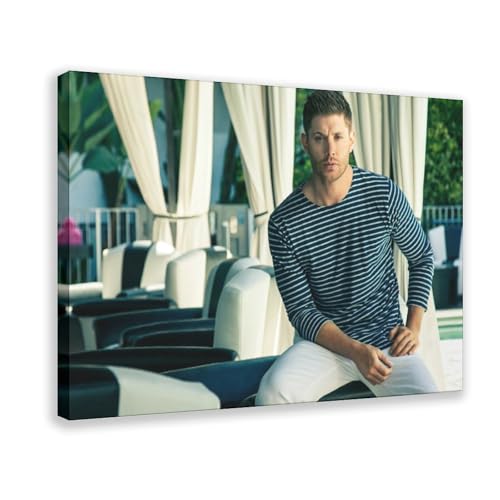YJJGLZC Jensen Ackles Poster auf Leinwand, Schlafzimmer, Dekoration, Landschaft, Büro, Raumdekoration, Geschenk, 60 x 90 cm von YJJGLZC