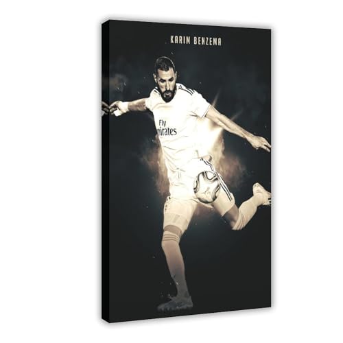 YJJGLZC Karim Benzema-Poster (3) Leinwand-Poster, Schlafzimmerdekoration, Landschaft, Büro, Raumdekoration, Geschenk, 60 x 90 cm von YJJGLZC