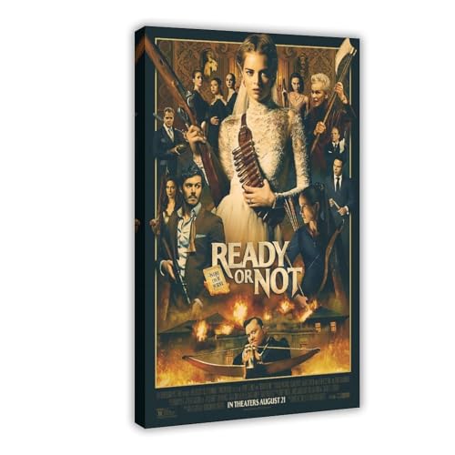 YJJGLZC Leinwandposter "Ready or Not", Wandkunst, Dekordruck, Gemälde für Wohnzimmer, Schlafzimmer, Dekoration, 30 x 45 cm von YJJGLZC