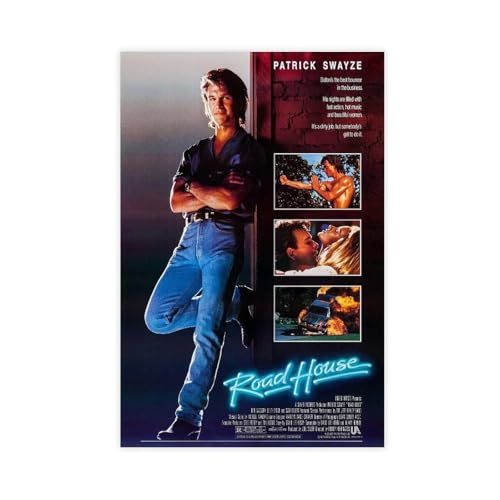 YJJGLZC Leinwandposter "Road House", Wandkunst, Dekor, Bild, Gemälde für Wohnzimmer, Schlafzimmer, Dekoration, 50 x 75 cm von YJJGLZC