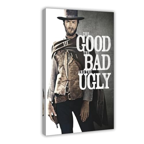 YJJGLZC Leinwandposter "The Good, The Bad And The Ugly Movie 1966", Wandkunst, Dekor, Bild, Gemälde für Wohnzimmer, Schlafzimmer, Dekoration, 40 x 60 cm von YJJGLZC