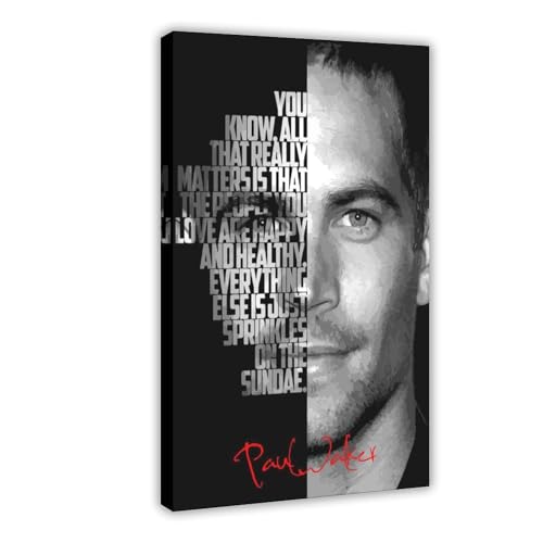 YJJGLZC Poster mit Paul Walker-Zitaten, Leinwand, Poster, Schlafzimmer, Dekoration, Landschaft, Büro, Raumdekoration, Geschenk, 30 x 45 cm YJJGLZC Poster mit Paul Walker-Zitaten, Leinwand, Poster, Schlafzimmer, Dekoration, Landschaft, Büro, Raumdekoration, Geschenk, 30 x 45 cm von YJJGLZC