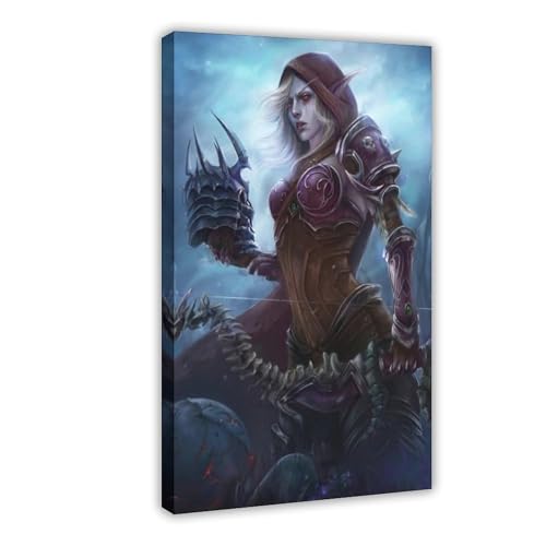 YJJGLZC Sylvanas Windrunner-Poster (2) Leinwand-Poster, Schlafzimmerdekoration, Landschaft, Büro, Raumdekoration, Geschenk, 40 x 60 cm von YJJGLZC