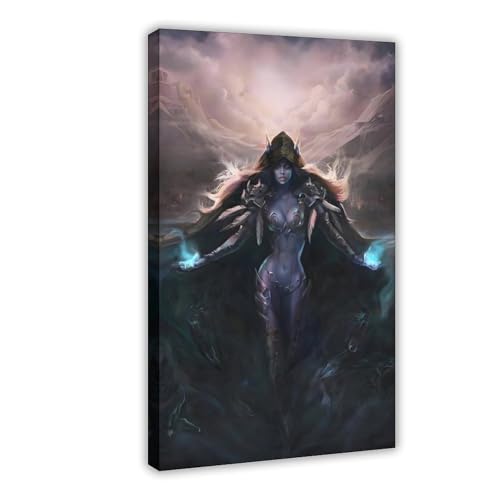 YJJGLZC Sylvanas Windrunner-Poster (4) Leinwand-Poster, Schlafzimmerdekoration, Landschaft, Büro, Raumdekoration, Geschenk, 20 x 30 cm von YJJGLZC