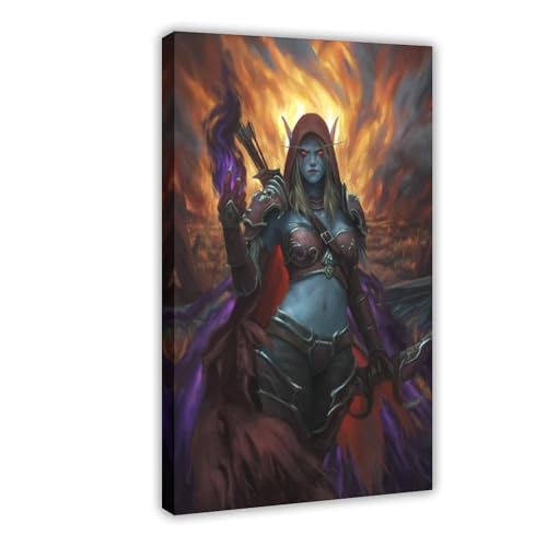 YJJGLZC Sylvanas Windrunner-Poster (5) Leinwand-Poster, Schlafzimmerdekoration, Landschaft, Büro, Raumdekoration, Geschenk, 30 x 45 cm von YJJGLZC