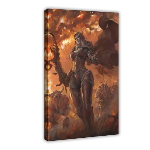 YJJGLZC Sylvanas Windrunner-Poster (7) Leinwand-Poster, Schlafzimmerdekoration, Landschaft, Büro, Raumdekoration, Geschenk, 20 x 30 cm von YJJGLZC