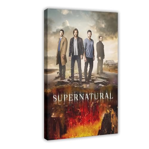 YJJGLZC TV-Serie Supernatural-Poster (3) Leinwandposter Schlafzimmer Dekor Landschaft Büro Zimmer Dekor Geschenk 40 x 60 cm von YJJGLZC