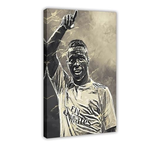 YJJGLZC Vinicius Junior-Poster (2) Leinwand-Poster, Schlafzimmerdekoration, Landschaft, Büro, Raumdekoration, Geschenk, 40 x 60 cm von YJJGLZC