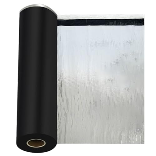 Dachbahn Selbstklebend, Dachfolie Aluminium Folie, Wasserdichtes Klebeband, Dachbahn, Dachfolie, Bitumenbahn, Einlage zur Dachabdichtung, für Gartenhäuser, Garagendächer und Schuppen(0.5x10m) von YJMYGS