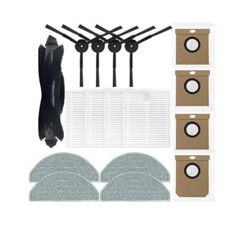 YJMYLTO Ersatzteile kompatibel mit Roidmi Eve CC / SDJ12RM Roboter-Staubsauger, Hauptseitenbürste, Hepa-Filter, Mopptuch, Staubbeutel YJMYLTO Ersatzteile kompatibel mit Roidmi Eve CC / SDJ12RM Roboter-Staubsauger, Hauptseitenbürste, Hepa-Filter, Mopptuch, Staubbeutel von YJMYLTO