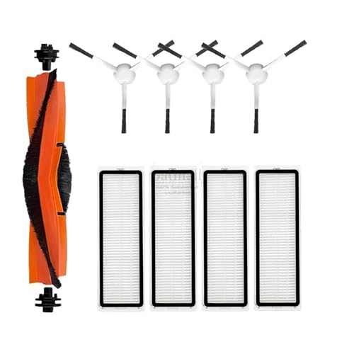 Zubehör Kompatibel mit Xiaomi Roboter Vacuum X10 B102GL Robot Staubsauger Ersatzteile Ersatz-Kit Hauptbürste Hepa-Filter Wischpads(Lavendel) von YJMYLTO