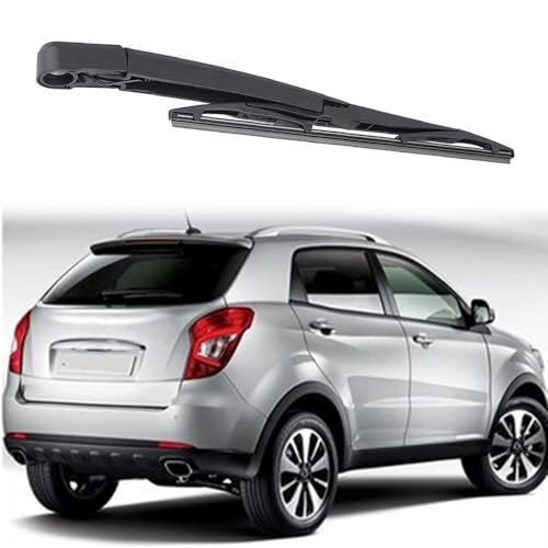 YJPHR Auto Heckscheibenwischer für SsangYong Korando C Neue Actyon 10-19, Heckwischerblatt Hinten Wischerarm Set Ersatz Zubehör von YJPHR