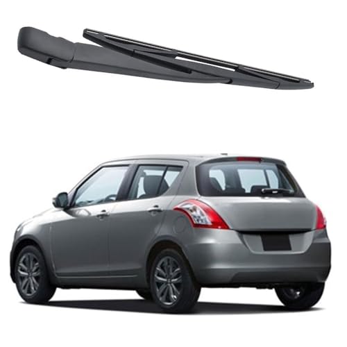 YJPHR Auto Heckscheibenwischer für Suzuki Swift 2010-2017, Heckwischerblatt Hinten Wischerarm Set Ersatz Zubehör von YJPHR