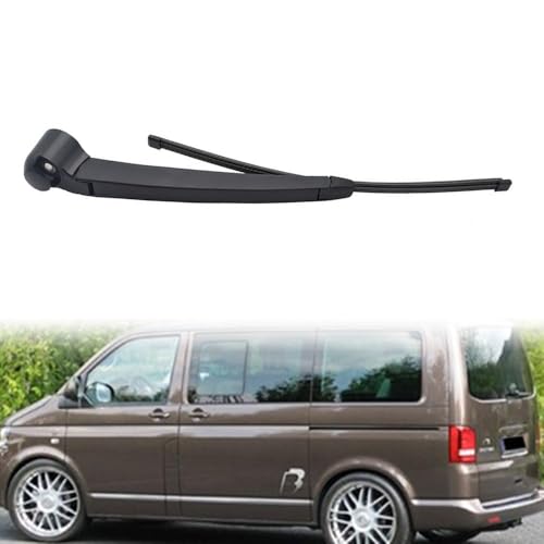 YJPHR Auto Heckscheibenwischer für Transporter T5 2003-2013, Heckwischerblatt Hinten Wischerarm Set Ersatz Zubehör von YJPHR