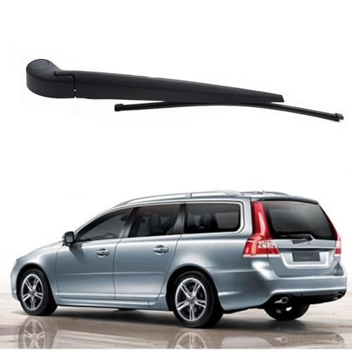 YJPHR Auto Heckscheibenwischer für Volvo v70 xc70 mk3 2007-2016, Heckwischerblatt Hinten Wischerarm Set Ersatz Zubehör von YJPHR