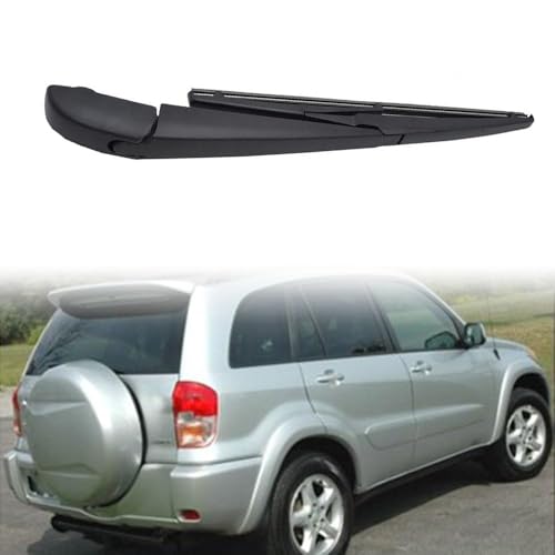 YJPHR Auto Heckscheibenwischer für rav4 xa20 2000-2005, Heckwischerblatt Hinten Wischerarm Set Ersatz Zubehör von YJPHR
