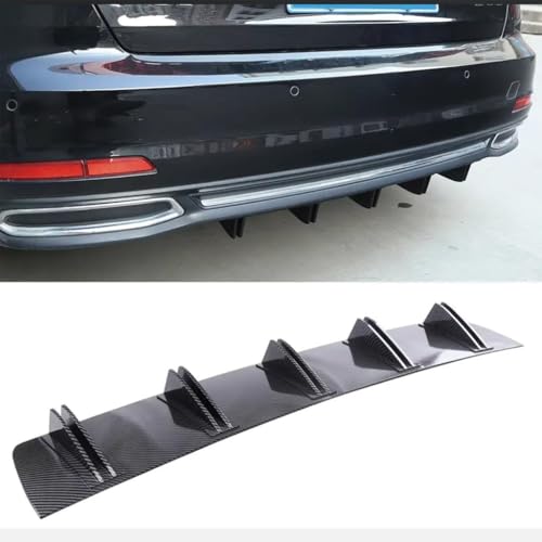 YJPHR Auto Heckstoßstange Diffusor für Audi A5 Cabriolet B8 2009-2016, Anti-Crash Heckspoiler Lippe Diffusor Stoßstange Spoiler Wing Zubehör,B-Carbon Fiber Look von YJPHR