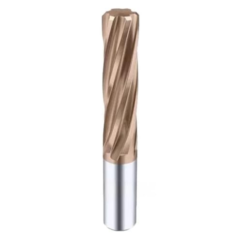1 Stück maschinenbeschichtete Reibahle mit spiralförmiger Nut aus Hartmetall, Reibahle mit gerader Nut, H7-Toleranz, CNC-Werkzeug(Brown,7X150mm) von YJQHODY