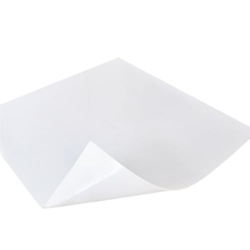 1 piece Elastische Silikonkautschukplatte Stoßdämpfendes Pad, Schwarz Rot Weiß Kissenplatte Ölbeständigkeit(White,300 * 300 * 8MM) von YJQHODY