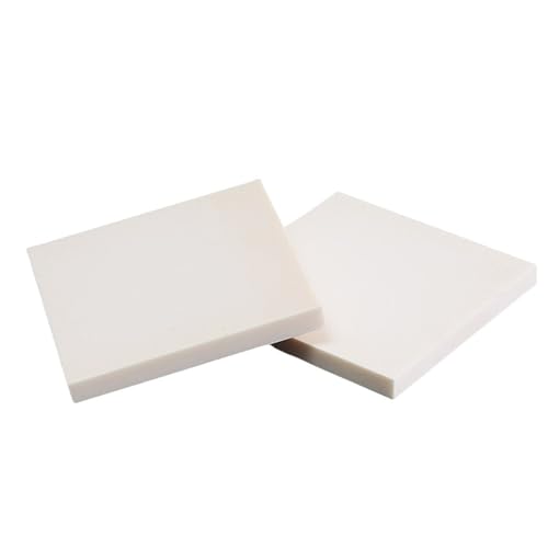 Technischer Keramikblock mit hoher Temperaturtoleranz, 10/20/60 mm quadratische Aluminiumoxidplatten, 2 Stück(50X50X5MM) von YJQHODY