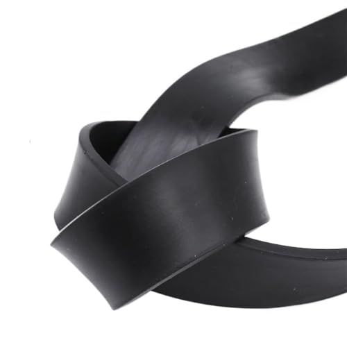 YJQHODY 1 Stück Dichtungen NBR-Streifen Schlagfestigkeit Flache Pads, NBR-Gummi Schwarz Dichtungsschnur Massiv(3 METER*1MM*50MM) von YJQHODY
