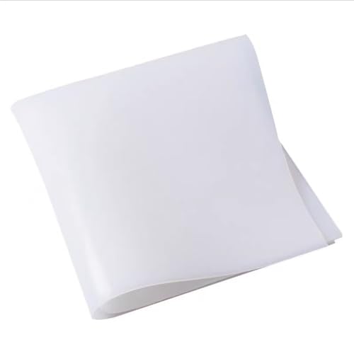 YJQHODY 1 Stück Silikondichtungsmaterial, durchscheinende Folie, lebensmittelechte Membran, UV-beständige Matte, 0,5–10 mm dick(10 * 500 * 500MM) von YJQHODY