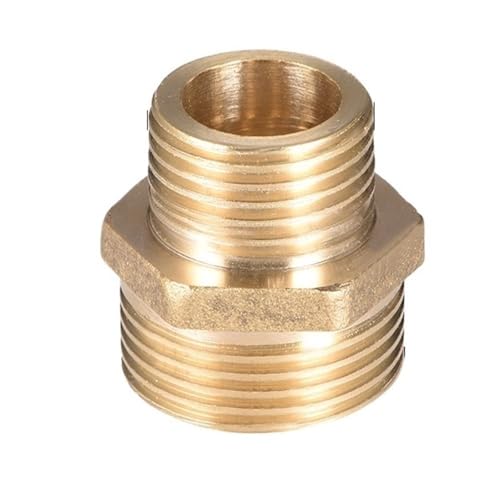 YJQHODY 1 piece Rohr Hex Fitting Adapter, Nippel Stecker Quick-Connect Sanitär Rohr Joiner Hohe-Leistung(1/2 * 3/4 inch) von YJQHODY