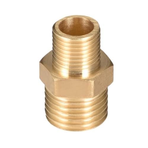 YJQHODY 1 piece Rohr Hex Fitting Adapter, Nippel Stecker Quick-Connect Sanitär Rohr Joiner Hohe-Leistung(1/4 * 1/8 inch) von YJQHODY