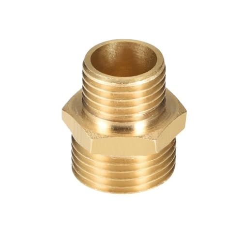 YJQHODY 1 piece Rohr Hex Fitting Adapter, Nippel Stecker Quick-Connect Sanitär Rohr Joiner Hohe-Leistung(1/4 * 3/8 inch) von YJQHODY