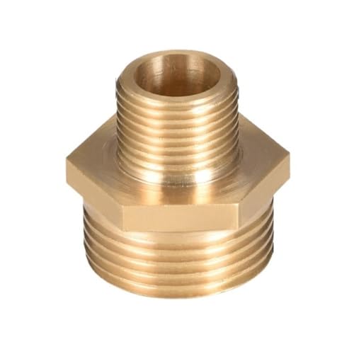 YJQHODY 1 piece Rohr Hex Fitting Adapter, Nippel Stecker Quick-Connect Sanitär Rohr Joiner Hohe-Leistung(3/8/*3/4 inch) von YJQHODY