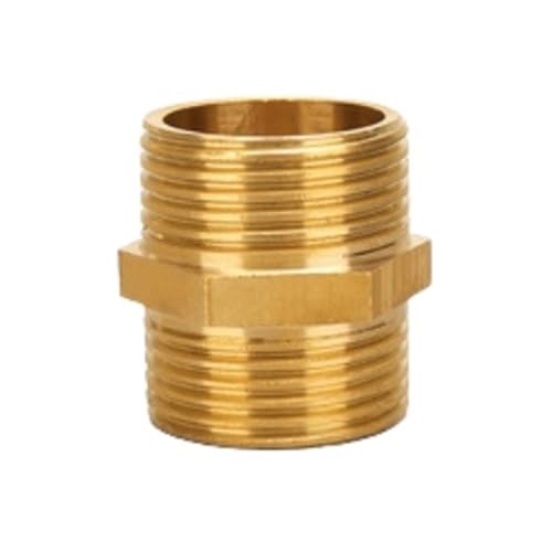 YJQHODY 1-teiliger Schnellverbinder, pneumatische Wasser-Öl-Armatur, Messingrohr, Sechskantverbindung, Metall-Kupferrohr-Zubehör(1inch) von YJQHODY