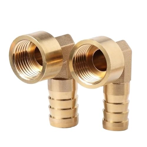 YJQHODY 20 Stück Messing-Pagodenschlauch-Steckverbindungen, Gewinde-Schlauch-Endrohr-Fittings-Adapter-Set(12MMX1/2INCH) von YJQHODY