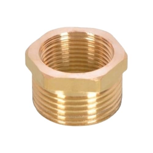 YJQHODY Gewindemuffen-Reduzieradapter-Anschluss, Messing-Reduzierrohrverschraubung männlich * weiblich 1 Stück(20 * 12.5 * 12mm) von YJQHODY