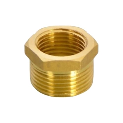 YJQHODY Gewindemuffen-Reduzieradapter-Anschluss, Messing-Reduzierrohrverschraubung männlich * weiblich 1 Stück(25 * 20 * 18mm) von YJQHODY