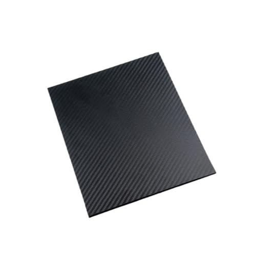 YJQHODY Kohlefaserplatte 400 x 250 mm, hochfeste Kohlefaserplatte, matt, 3K-Köperbindung, for die Automobilindustrie, 1 Stück(400x250x0.5mm) von YJQHODY