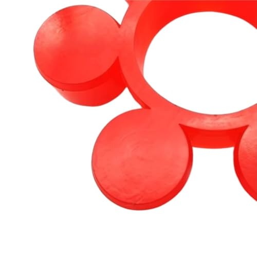 YJQHODY Kupplungsdichtung Pufferscheibe 8/10 Blütenblätter, elastisches Pflaumenblütenpolster Flexible Kupplungstypen 1 Stück(Red,295x170x50mm) von YJQHODY