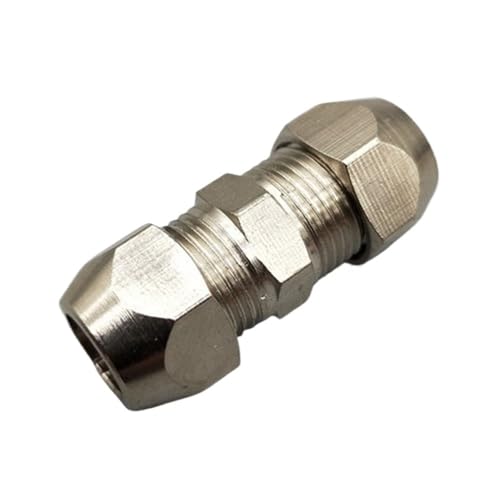 YJQHODY Messingrohr-Doppelklemmensatz for Kupferverbindungen, gerade Rohrmutter mit Verriegelungsmechanismus, 1 Stück(6mmx8mm) von YJQHODY
