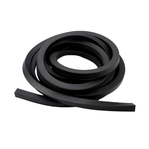 YJQHODY Schwarzer quadratischer Streifen aus FKM-Fluorkautschuk, 1 m Länge, feste, nicht schäumende Dichtungsstreifen aus Fluorkautschuk(9x9mm) von YJQHODY