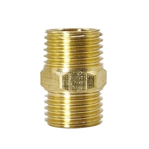 YJQHODY Sechskant-Gewinde-Rohrkupplung, Bewässerungssystem-Anschluss, Metall-Rohrverbindungsadapter, hohe Zuverlässigkeit, 1 Stück(1/2inch) von YJQHODY