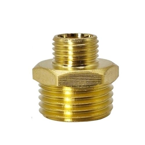 YJQHODY Sechskant-Gewinde-Rohrkupplung, Bewässerungssystem-Anschluss, Metall-Rohrverbindungsadapter, hohe Zuverlässigkeit, 1 Stück(1/4 * 1/2 inch) von YJQHODY