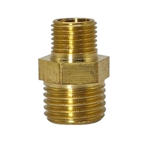 YJQHODY Sechskant-Gewinde-Rohrkupplung, Bewässerungssystem-Anschluss, Metall-Rohrverbindungsadapter, hohe Zuverlässigkeit, 1 Stück(1/4 * 3/8 inch) von YJQHODY