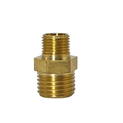 YJQHODY Sechskant-Gewinde-Rohrkupplung, Bewässerungssystem-Anschluss, Metall-Rohrverbindungsadapter, hohe Zuverlässigkeit, 1 Stück(1/8 * 1/2 inch) von YJQHODY