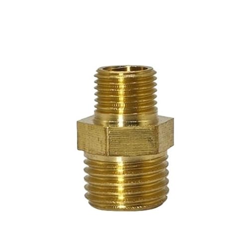 YJQHODY Sechskant-Gewinde-Rohrkupplung, Bewässerungssystem-Anschluss, Metall-Rohrverbindungsadapter, hohe Zuverlässigkeit, 1 Stück(1/8 * 3/8 inch) von YJQHODY