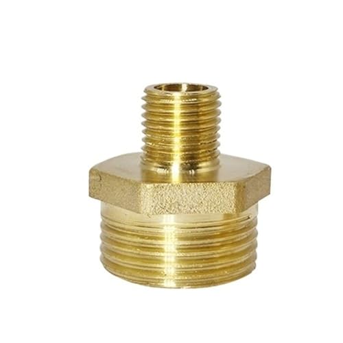 YJQHODY Sechskant-Gewinde-Rohrkupplung, Bewässerungssystem-Anschluss, Metall-Rohrverbindungsadapter, hohe Zuverlässigkeit, 1 Stück(3/8 * 1/2 inch) von YJQHODY