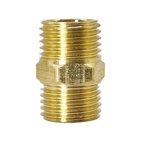 YJQHODY Sechskant-Gewinde-Rohrkupplung, Bewässerungssystem-Anschluss, Metall-Rohrverbindungsadapter, hohe Zuverlässigkeit, 1 Stück(3/8inch) von YJQHODY