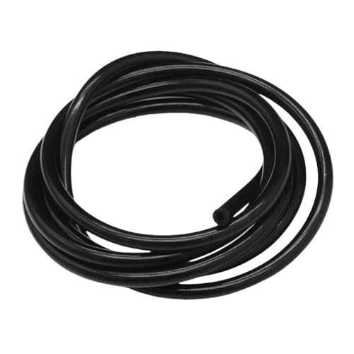 YJQHODY Silikonschlauch for Getränkerohr-Wasseranschluss, 1 Meter Länge, abriebfest, 1 Stück(Black,6mm*8mm) von YJQHODY